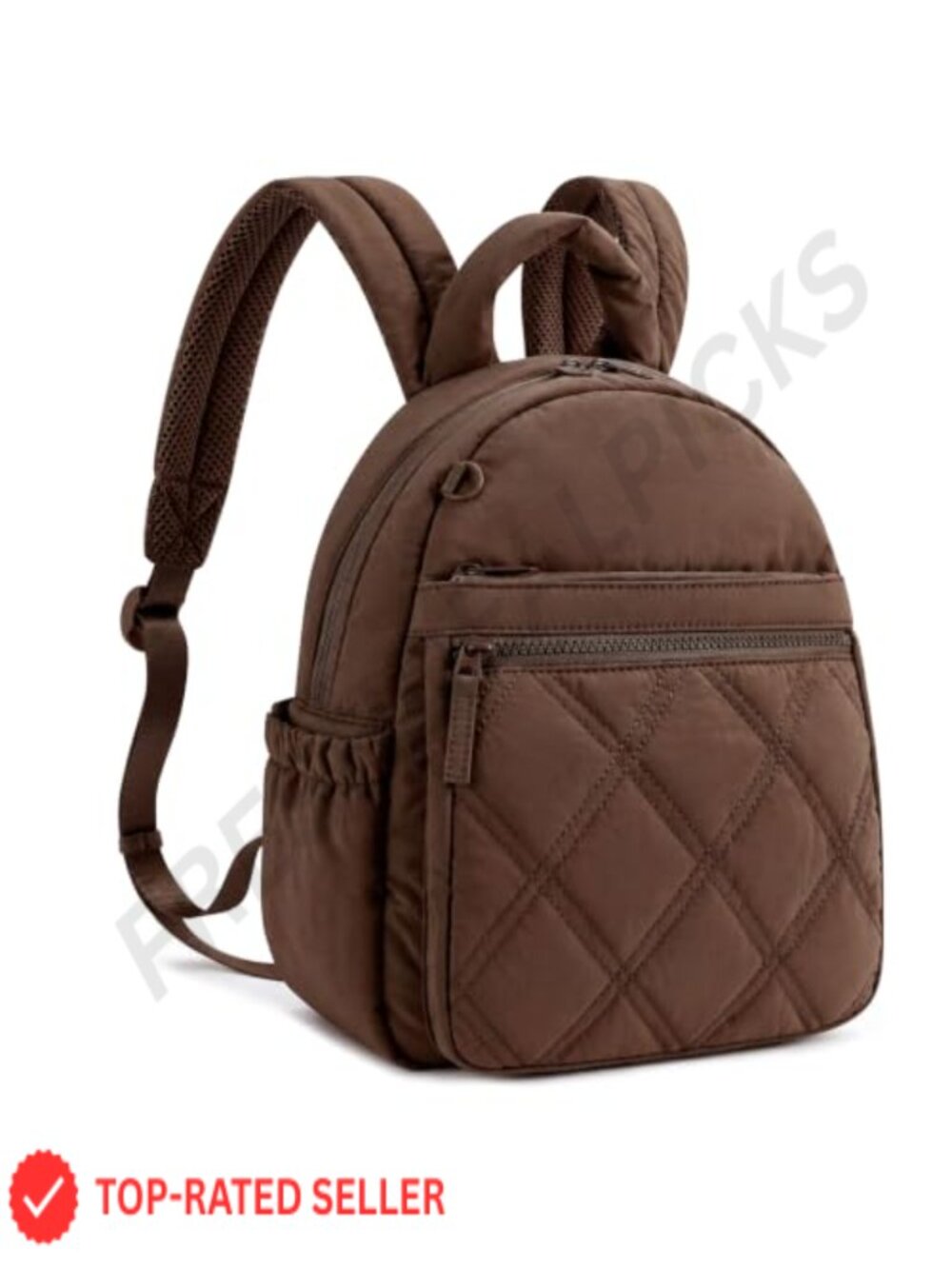 Quilted Puffer Mini Backpack for Women Nylon Padded Daypack Travel Bookbag